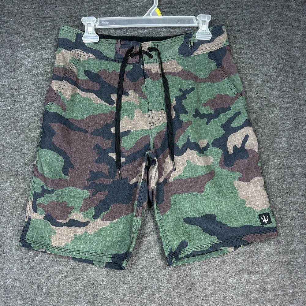 Forged Fightwear Shorts Mens 30 Woodland Camouflage Camo Drawstring MMA training